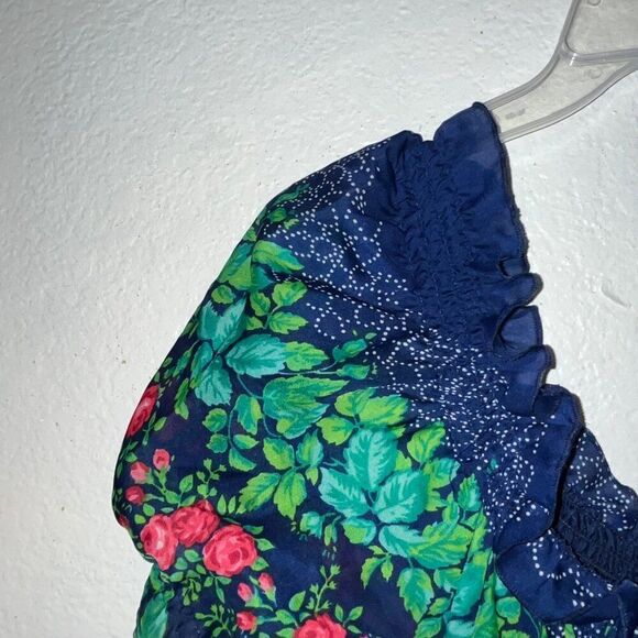 Kleemeier Hof Vintage 70's Maxi Dress, Boho, Hippie Chic, Floral Print Sz 40 - Picture 9 of 14